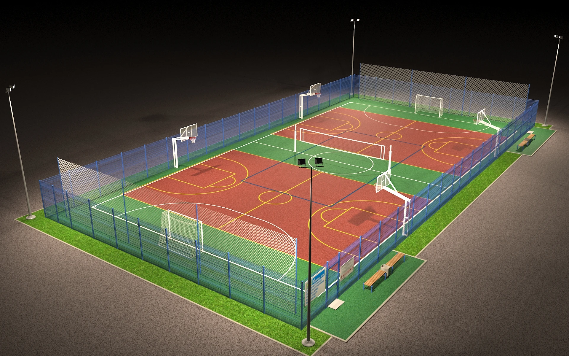 Basket ball court